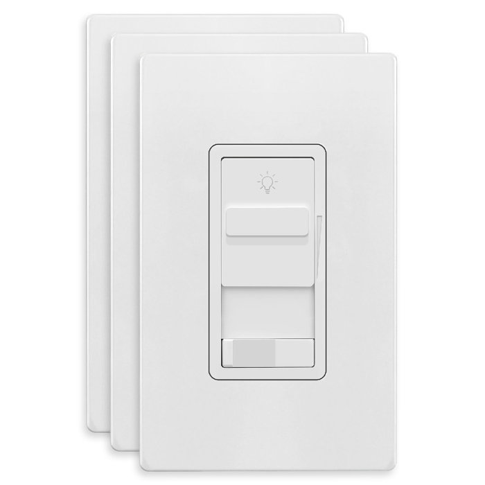 TOPGREENER 15Amp 3Way Push Button Light Switch Wayfair Canada